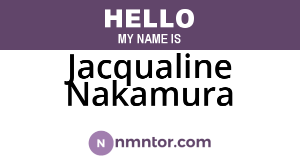 Jacqualine Nakamura