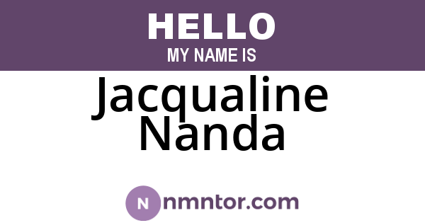 Jacqualine Nanda