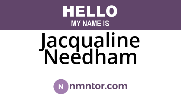 Jacqualine Needham