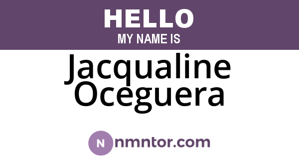 Jacqualine Oceguera