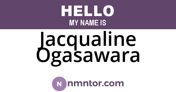 Jacqualine Ogasawara