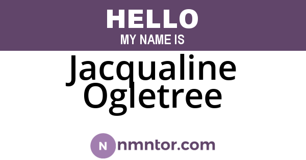 Jacqualine Ogletree
