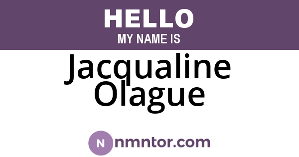 Jacqualine Olague