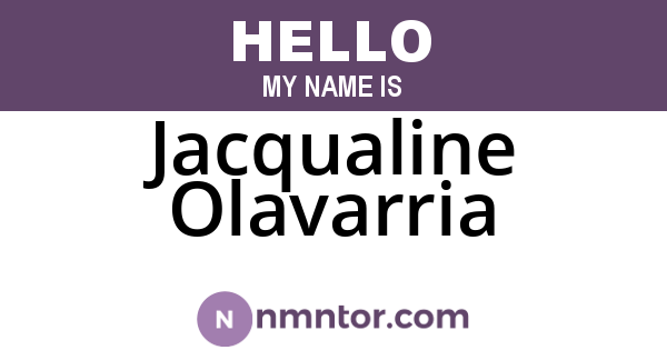 Jacqualine Olavarria