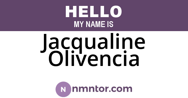 Jacqualine Olivencia