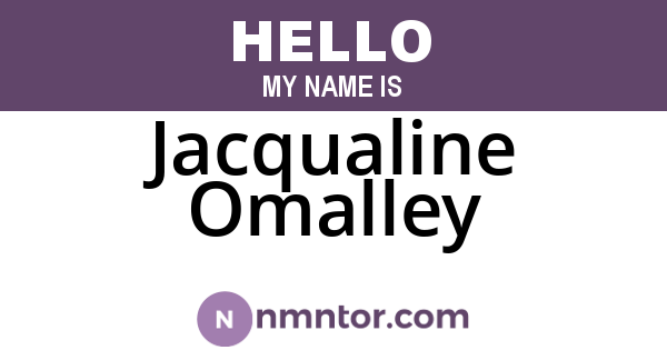Jacqualine Omalley