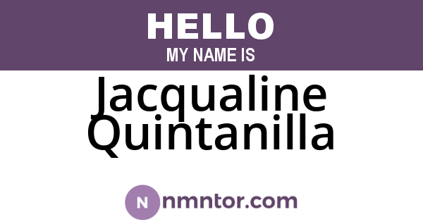 Jacqualine Quintanilla