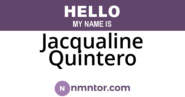 Jacqualine Quintero