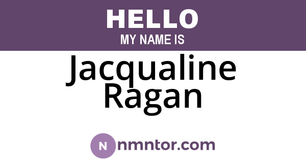 Jacqualine Ragan