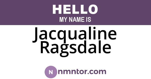 Jacqualine Ragsdale