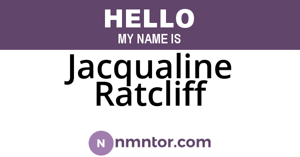 Jacqualine Ratcliff