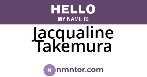 Jacqualine Takemura