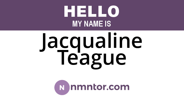 Jacqualine Teague