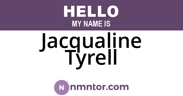 Jacqualine Tyrell
