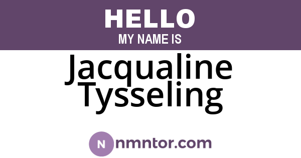 Jacqualine Tysseling