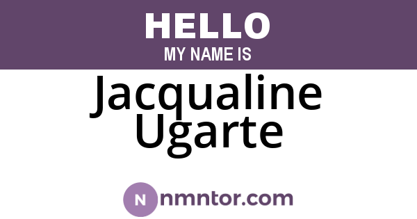 Jacqualine Ugarte