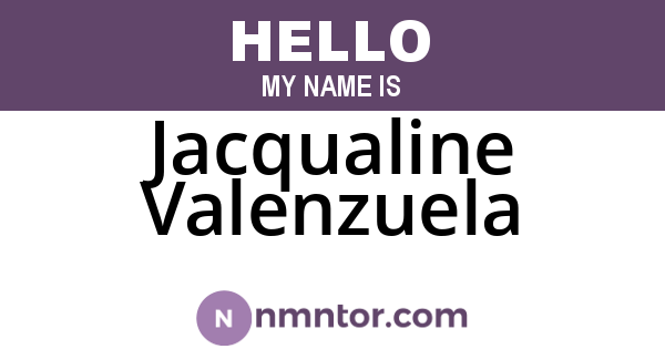 Jacqualine Valenzuela