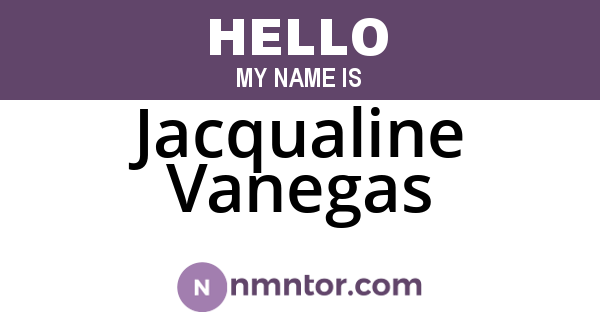 Jacqualine Vanegas