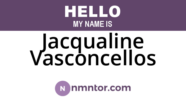 Jacqualine Vasconcellos
