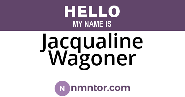 Jacqualine Wagoner