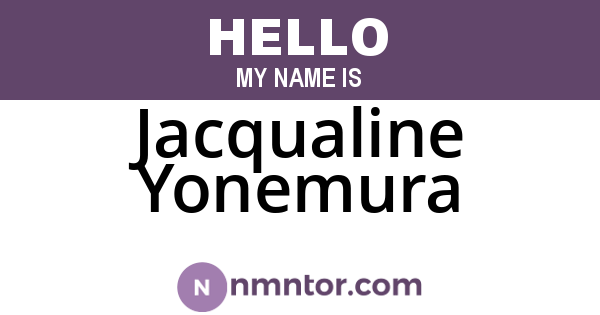 Jacqualine Yonemura