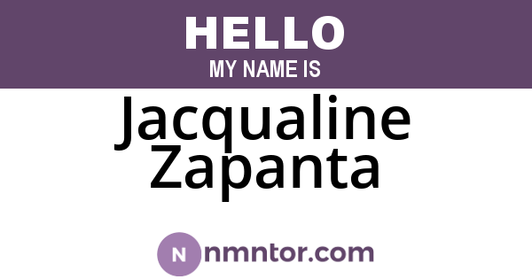 Jacqualine Zapanta