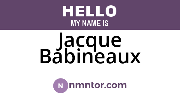 Jacque Babineaux