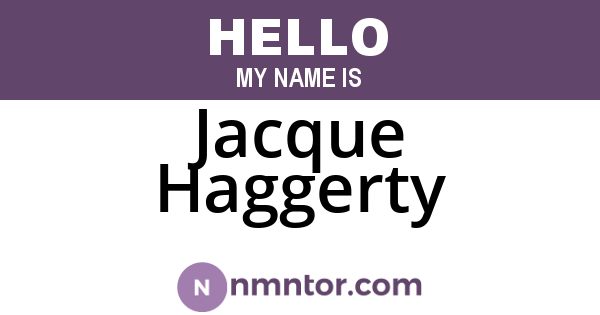 Jacque Haggerty
