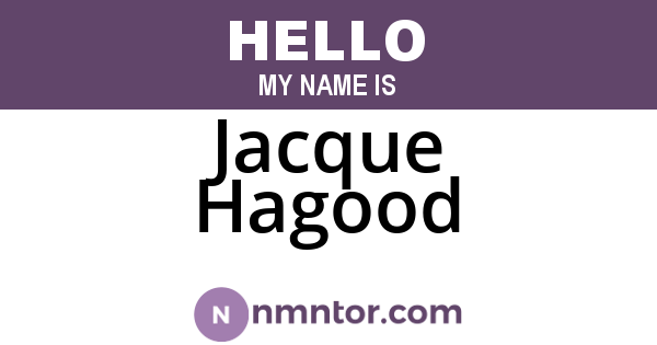 Jacque Hagood