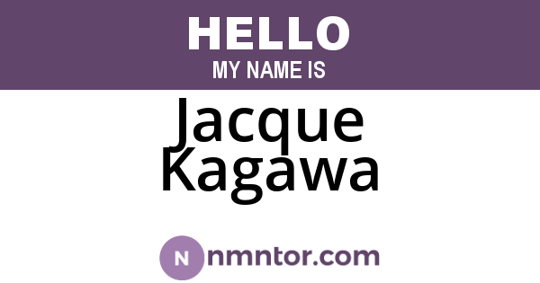 Jacque Kagawa