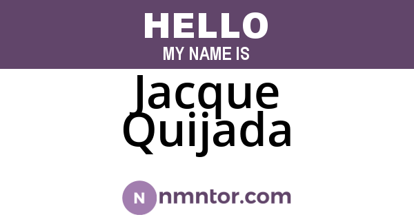 Jacque Quijada