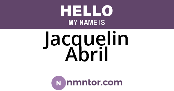 Jacquelin Abril