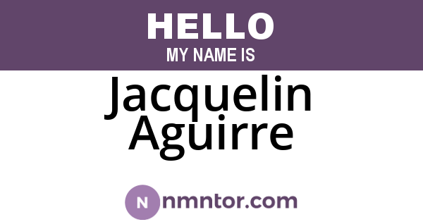 Jacquelin Aguirre