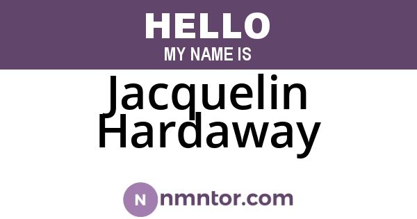 Jacquelin Hardaway