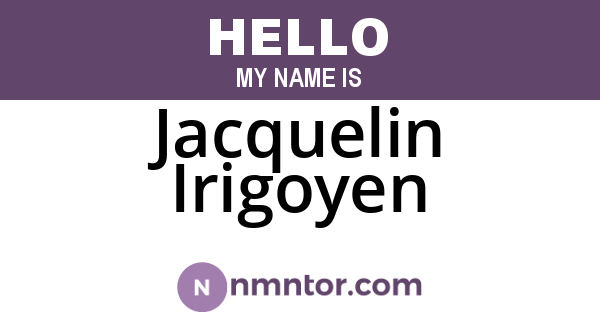 Jacquelin Irigoyen