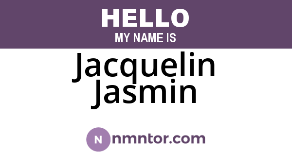 Jacquelin Jasmin