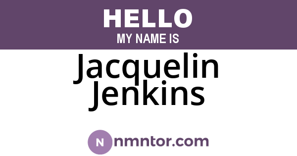 Jacquelin Jenkins