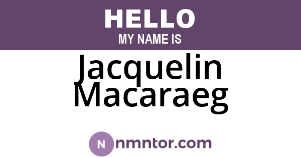 Jacquelin Macaraeg