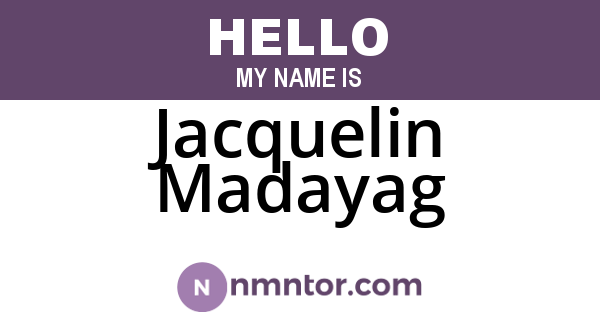 Jacquelin Madayag