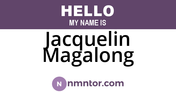 Jacquelin Magalong