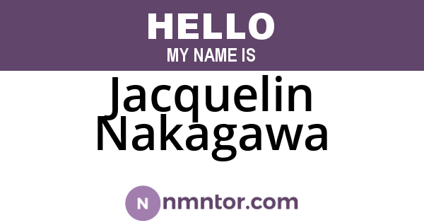 Jacquelin Nakagawa