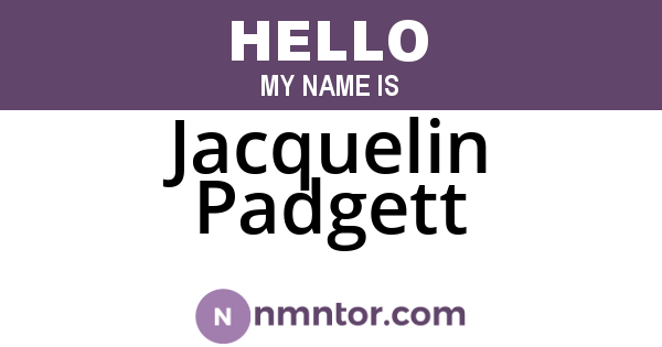 Jacquelin Padgett