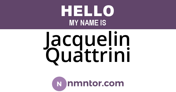 Jacquelin Quattrini