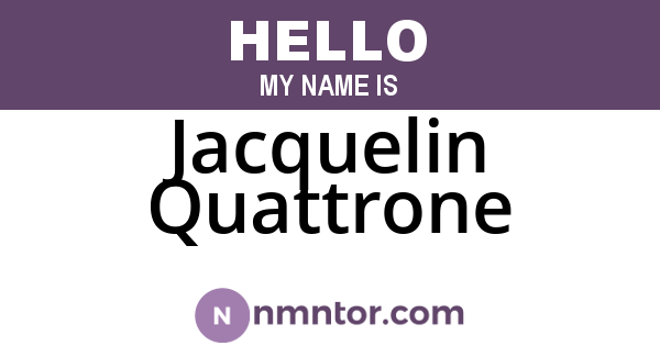 Jacquelin Quattrone