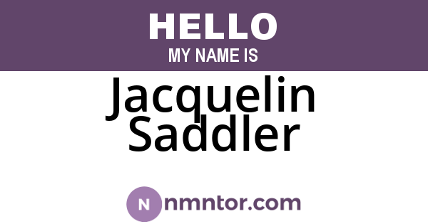 Jacquelin Saddler