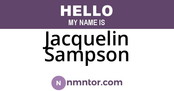 Jacquelin Sampson