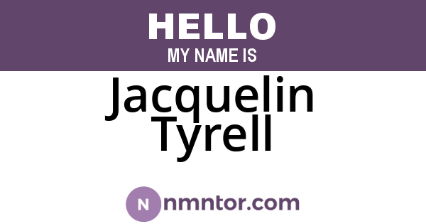 Jacquelin Tyrell