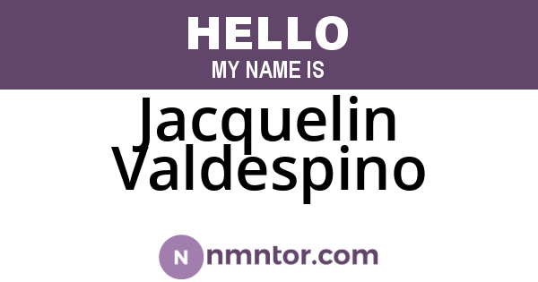 Jacquelin Valdespino