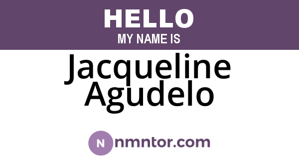 Jacqueline Agudelo