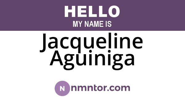 Jacqueline Aguiniga